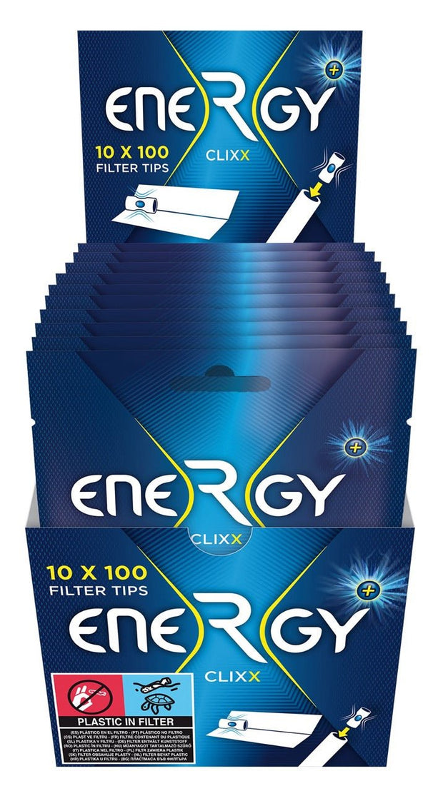 Energy + Filter Tips Clixx (Elixyr) - 10x100 Stk. - Sparpaket - Smokeyz24