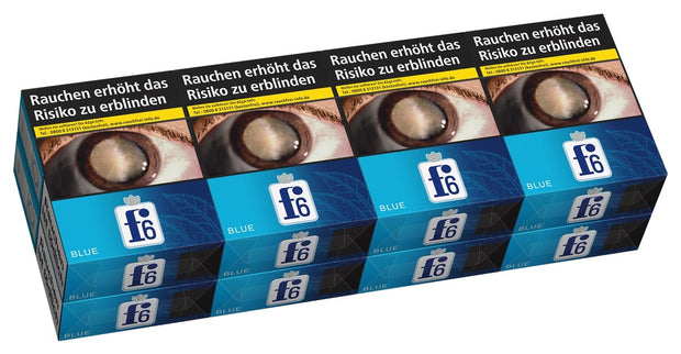 f6 Blue Zigaretten Stange – 8x26 Stück – blaue Verpackung frontal