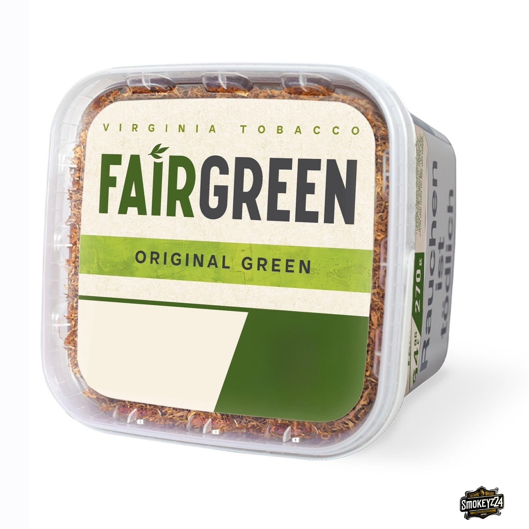Fairgreen Volumentabak 270g Box – 100% reiner Virginia-Tabak ohne Zusatzstoffe
