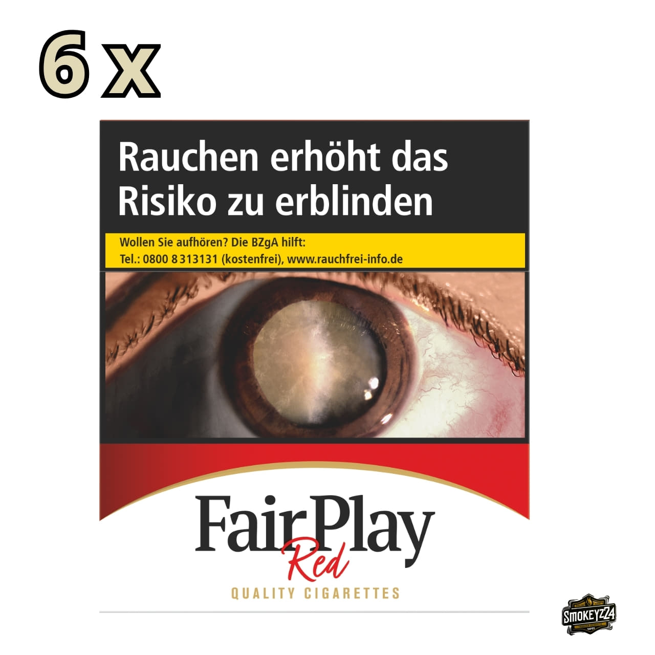 Fair Play Red Zigaretten King - Stange 6x41 Stück