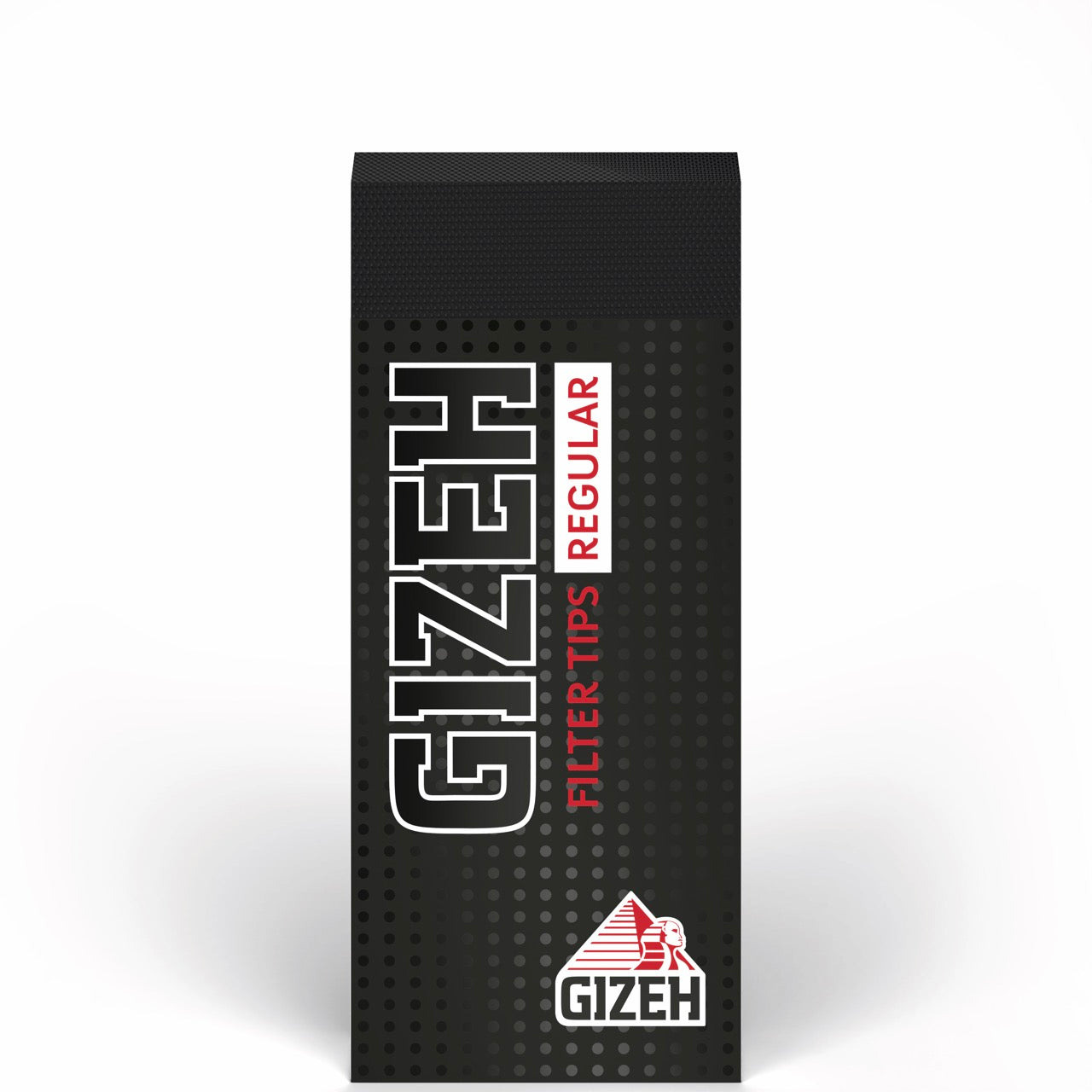 GIZEH Black Filter Tips Regular 35er Packung frontal fotografiert