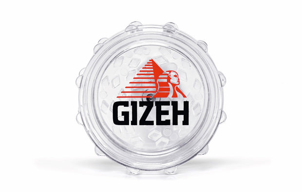 GIZEH Plastic Grinder – Einzelansicht in Weiß, zweiteilig mit Magnetverschluss