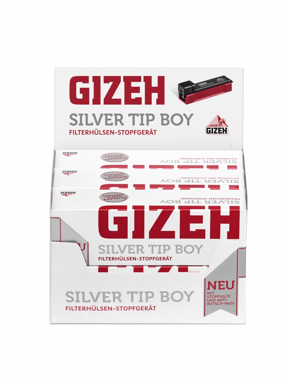 Gizeh Silver Tip Boy Stopfer – 6er Sparpaket mit sechs Geräten in Originalverpackung