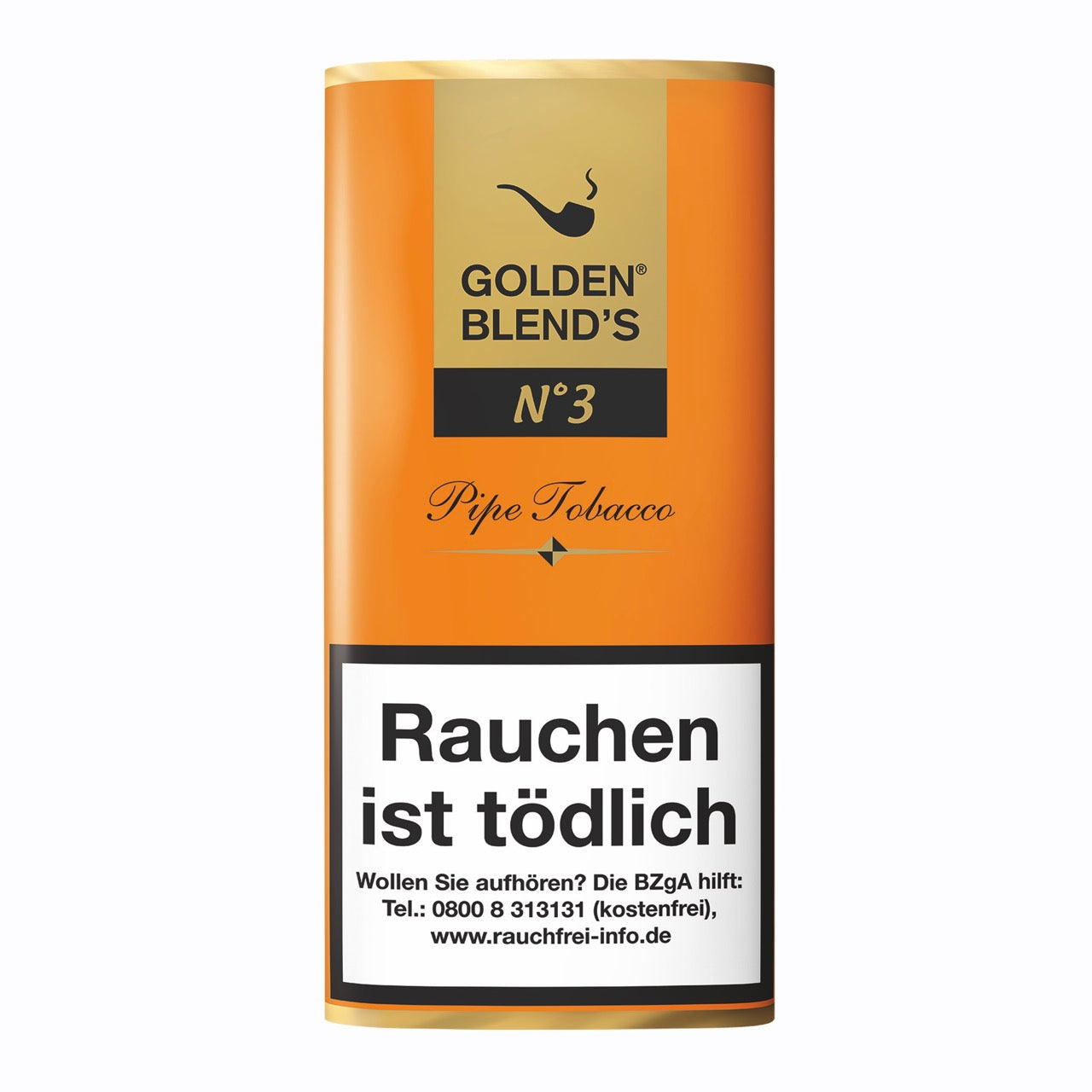 Golden Blends No.3 Amaretto Pfeifentabak 50g – Burley- und Virginia-Tabake mit süßem Amaretto-Mandelaroma im praktischen Wild Cut Format.