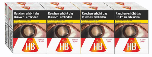 HB Classic Blend Zigaretten Giga - Stange 8x22 Stück - Smokeyz24