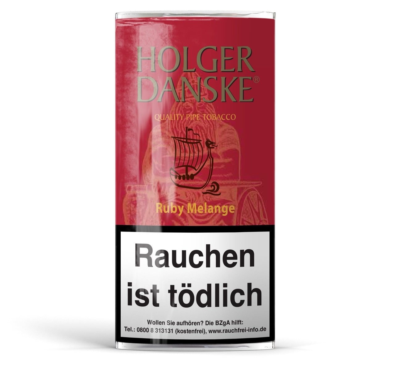Holger Danske Ruby Melange Pfeifentabak 40g Pouch – fruchtig-süße Mischung aus Kirsche, Vanille, Virginia, Burley, Black Cavendish.
