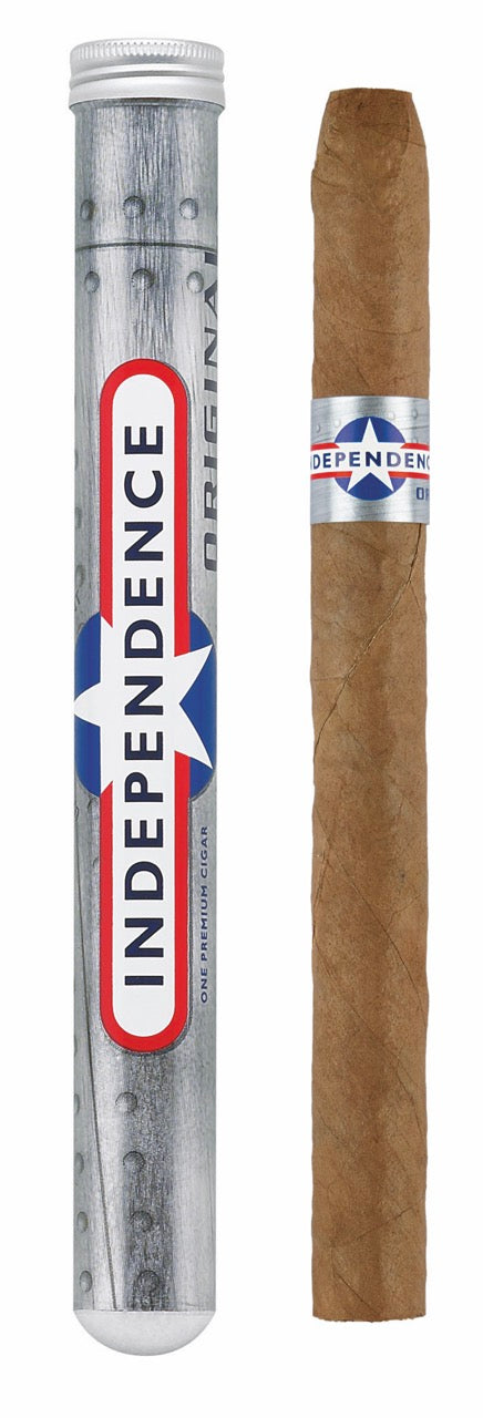 Independence Original Tubes – einzelne Zigarre neben Tube, 20er Pack