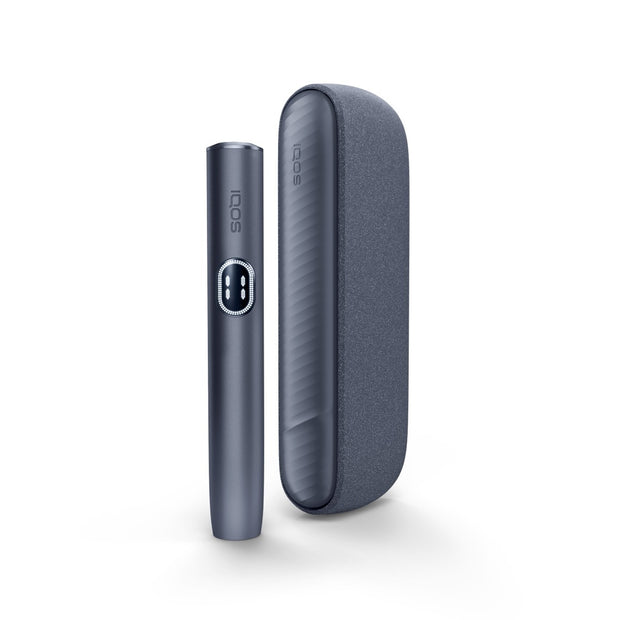 IQOS ILUMA i Kit Midnight – Holder und Pocket Charger stehend in Schwarz