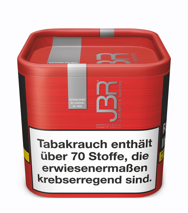 JBR Zigarettentabak 50g Dose – American Blend Stopftabak in kompakter Rechteckdose mit intensivem Aroma