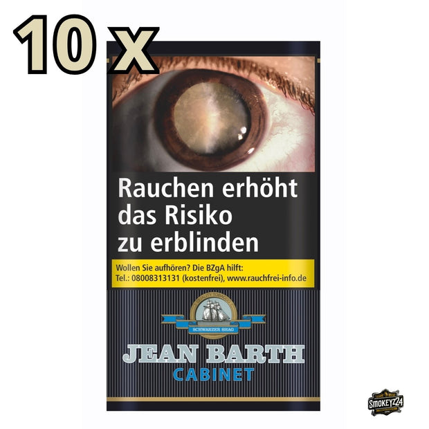 Jean Barth Zware Drehtabak 10x35g Pouch – kräftiger, dunkler Feinschnitt zum Selbstdrehen
