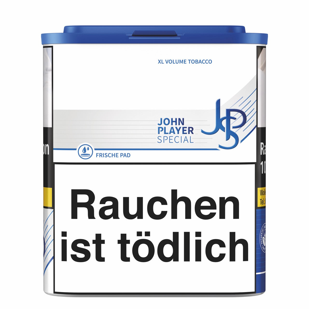 JPS Blue XL Volumentabak 36g Dose in blauer Verpackung mit silbernen Akzenten