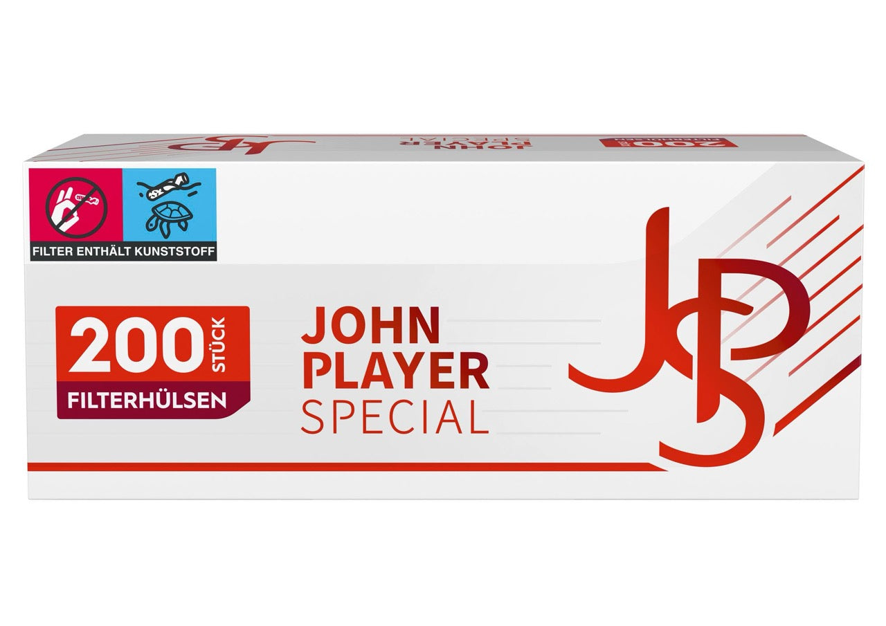JPS Red Filterhülsen 200 Stück in roter Verpackung mit Logo
