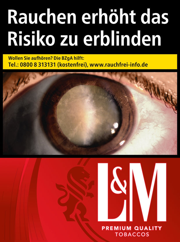 L&M Red 2XL – Zigarettenschachtel frontal mit 30 Stück