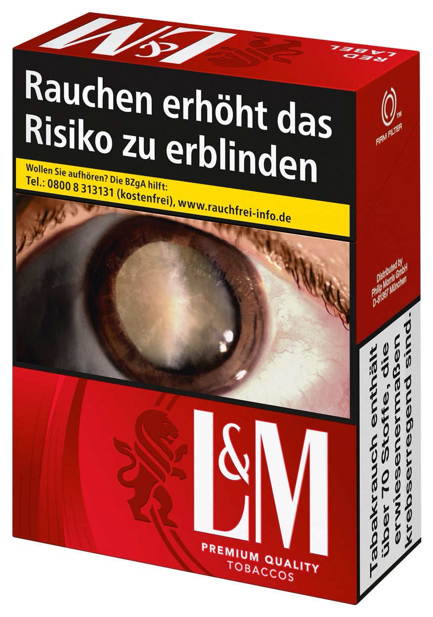 L&M Red Zigaretten – 2XL-Packung leicht seitlich abgebildet