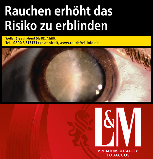 L&M Red 7XL – Zigarettenschachtel mit 57 Stück frontal