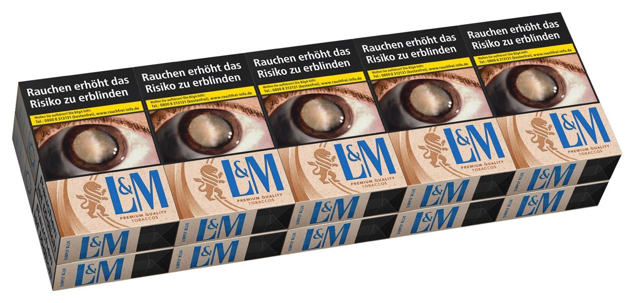L&M Simply Blue Zigaretten – Stange mit 10x20 Stück ohne Zusatzstoffe
