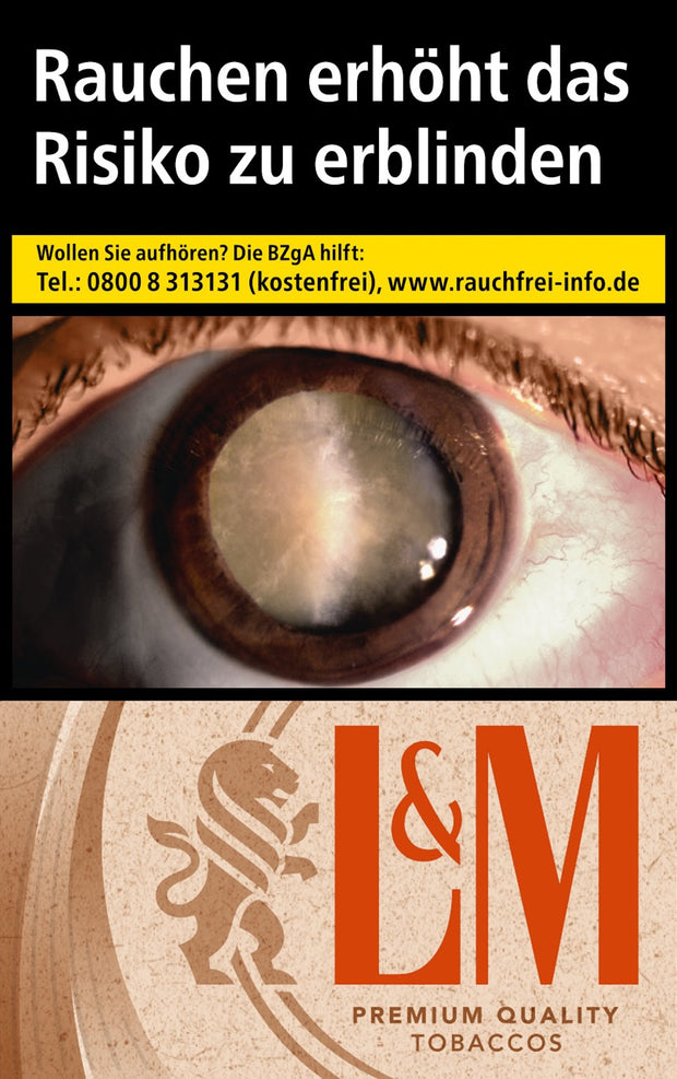 L&M Simply Red Zigaretten – einzelne Packung frontal in Rot