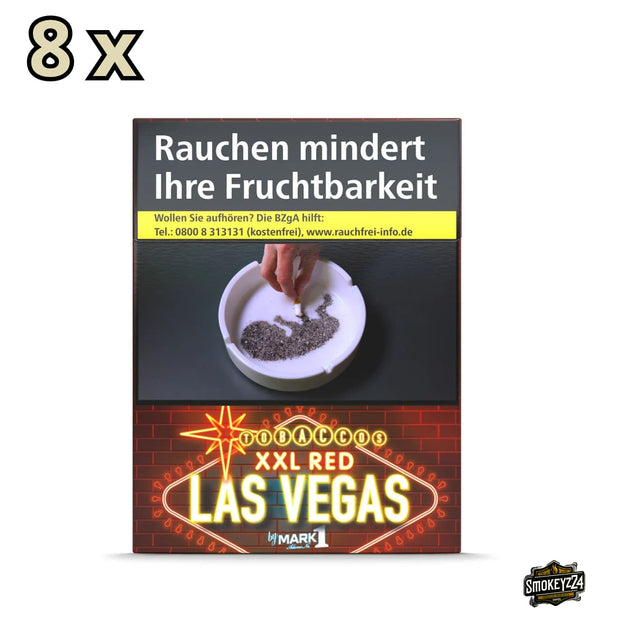 Las Vegas XXL Red Zigaretten 30er Schachtel von vorne