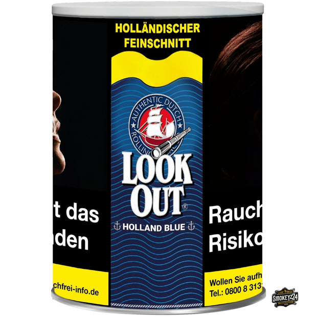 Look Out Holland Blue 150g Dose Feinschnitt Halfzware Shag frontal geschlossen