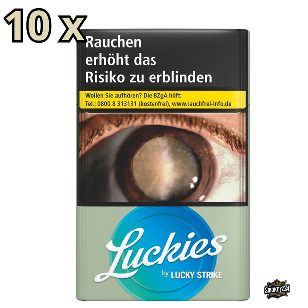 Luckies by Lucky Strike Blue Zigaretten Stange 10x20 - Schachtel frontal
