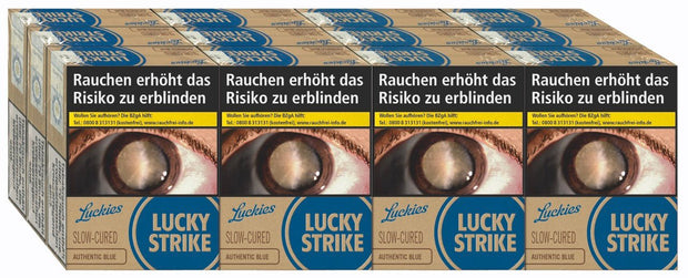 Lucky Strike Authentic Blue Blau Zigaretten Giga - Stange 12x22 Stück - Smokeyz24