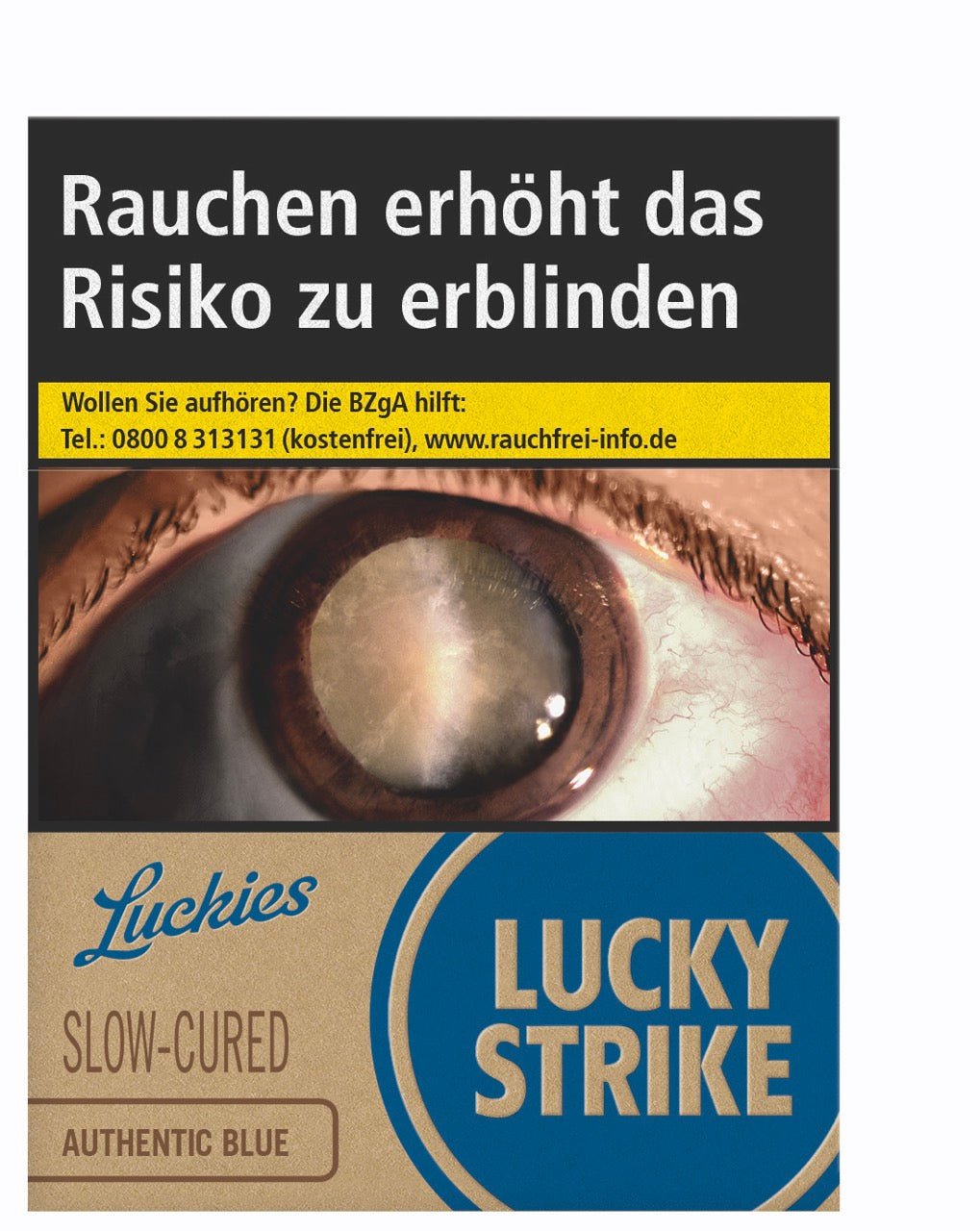 Lucky Strike Authentic Blue Blau Zigaretten Super - Stange 8x29 Stück - Smokeyz24