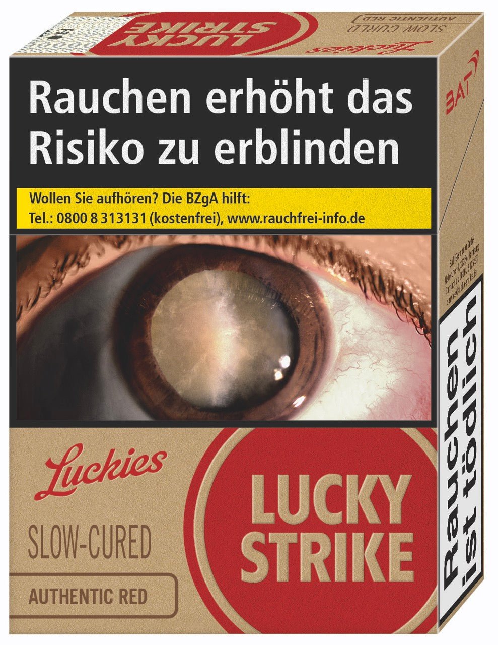 Lucky Strike Authentic Red Rot Zigaretten GIGA - Stange 12x22 Stück - Smokeyz24
