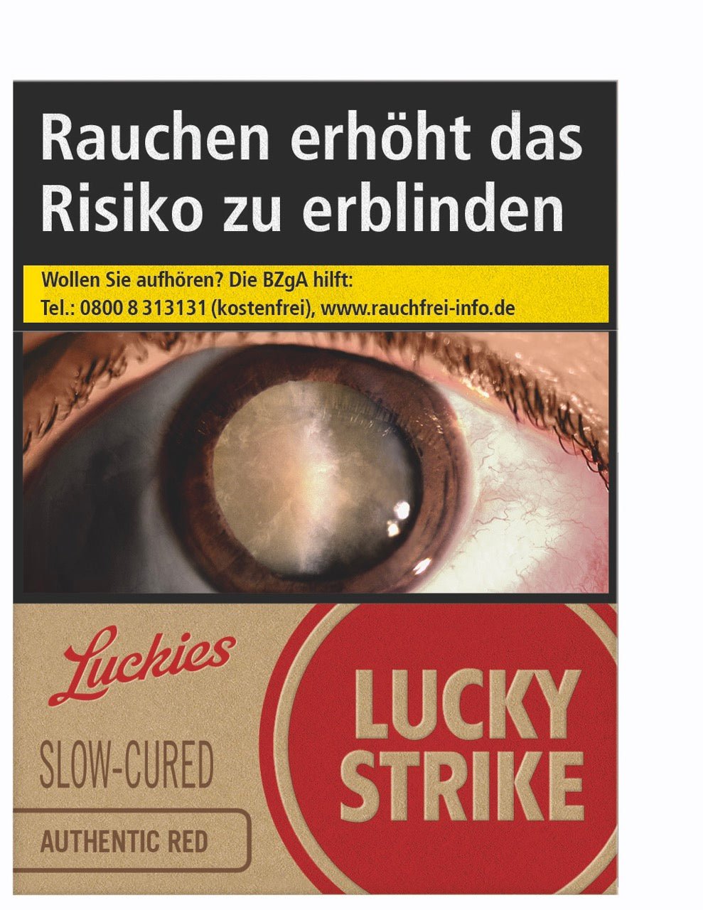 Lucky Strike Authentic Red Rot Zigaretten GIGA - Stange 12x22 Stück - Smokeyz24