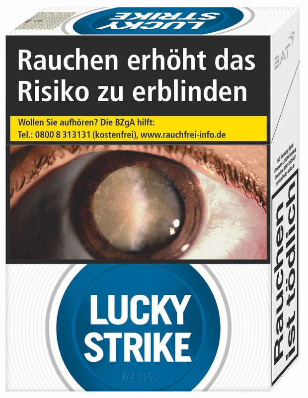 Lucky Strike Blue Blau Zigaretten GIGA - Stange 12x22 Stück - Smokeyz24