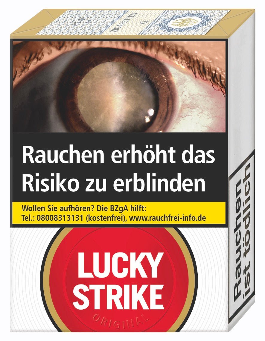 Lucky Strike Red Rot ohne Filter - Stange 10x20 Stück - Smokeyz24