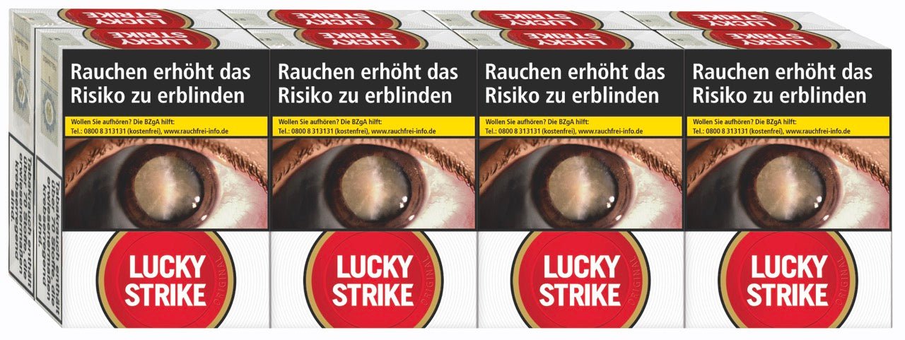 Lucky Strike Red Rot Zigaretten Super - Stange 8x28 Stück - Smokeyz24
