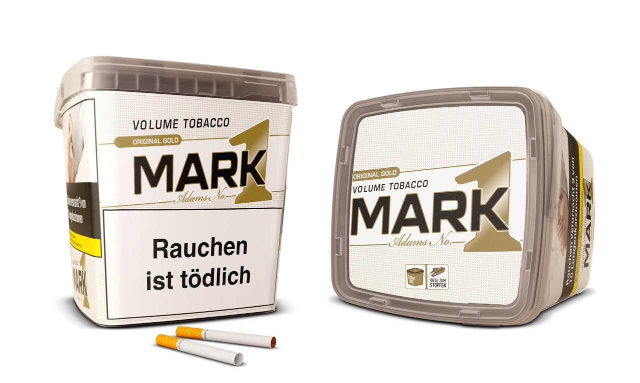 Mark Adams No. 1 Gold Stopftabak geöffnete 400g Box mit Hülsen