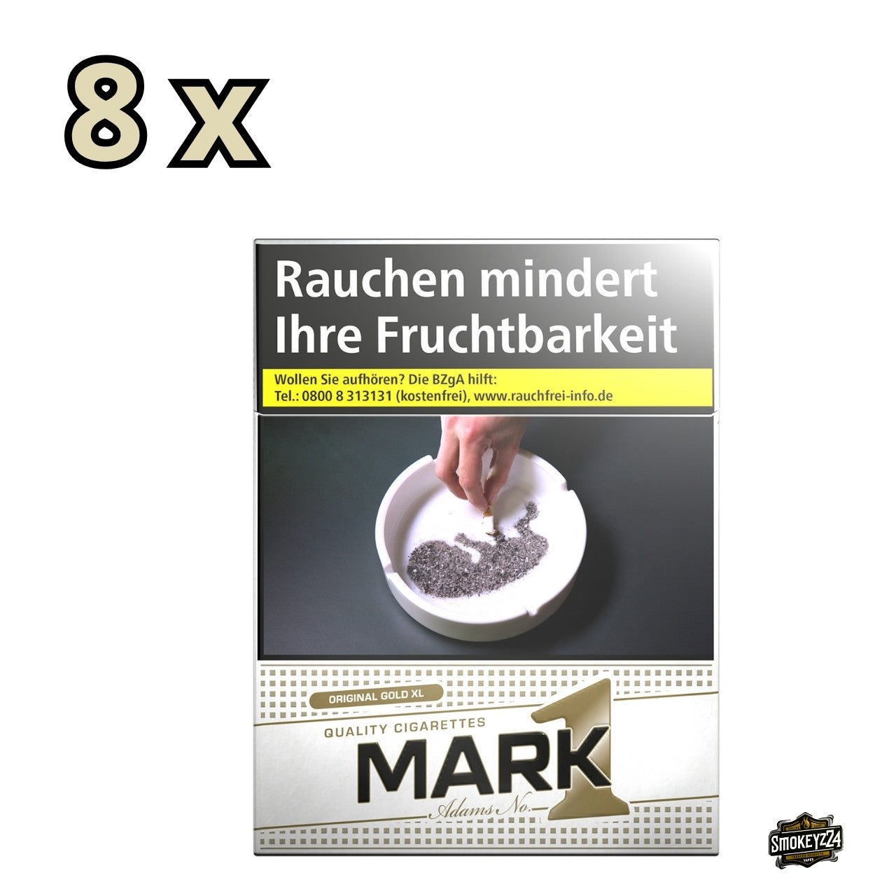 Mark Adams No. 1 Gold XL Stange 8×25 Packung frontal