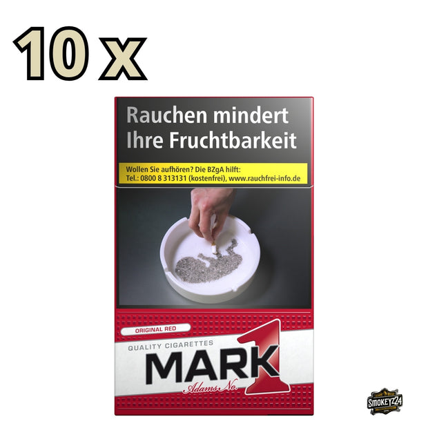 Mark Adams No. 1 Red Zigaretten Stange 10×20 Packung frontal