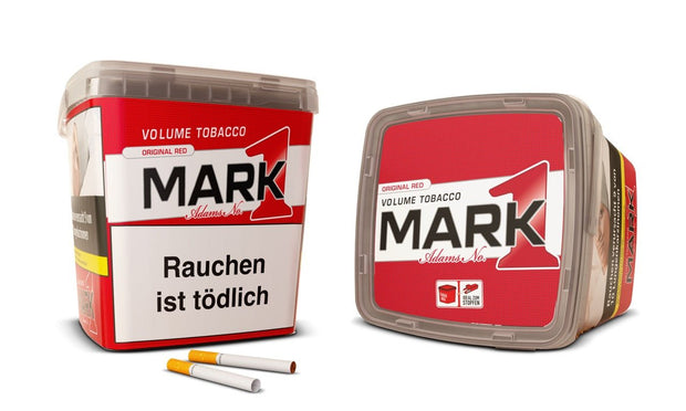 Mark Adams No. 1 Red Stopftabak geöffnete 320g Box mit Hülsen