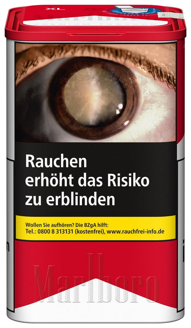 Marlboro Red Feinschnitt Tabak 145g Dose XL – Vorderseite
