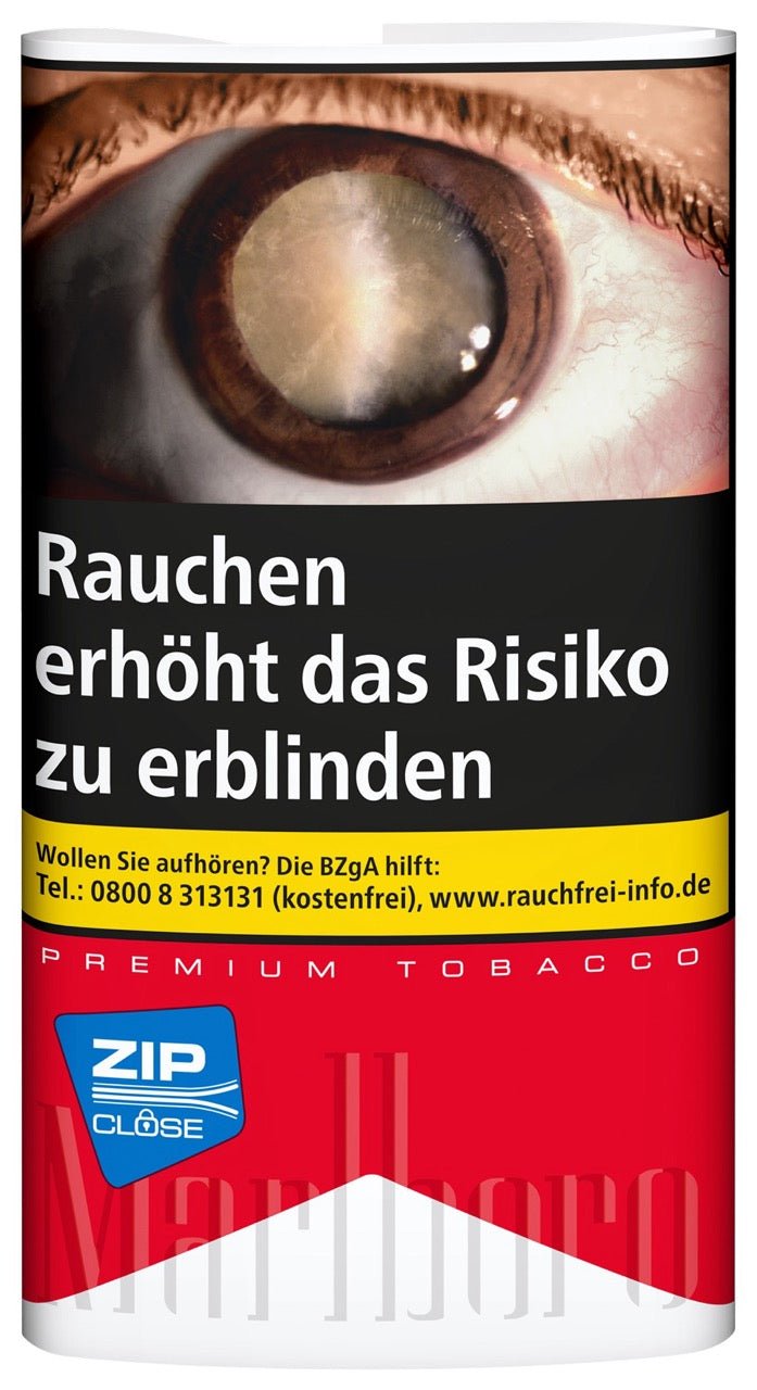 Marlboro Red Drehtabak 30g Pouch – Feinschnitt Tabakbeutel in klassischem Rot mit Premium Tobacco Design