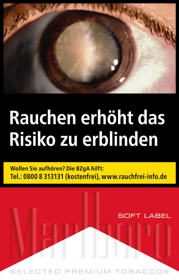 Marlboro Red Softpack Zigaretten – einzelne Packung im Softpack-Design, frontal fotografiert
