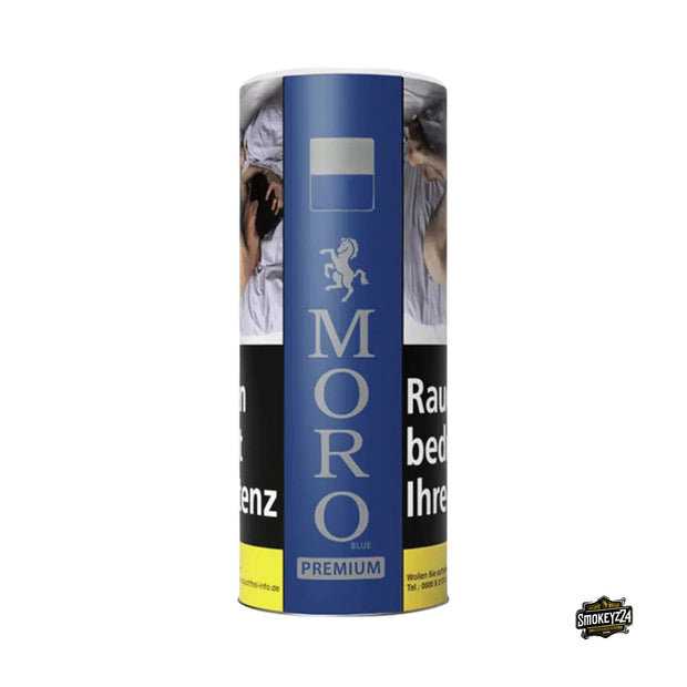 Moro Premium Blue Zigarettentabak 260g Dose – kräftig-würziger Feinschnitt zum Stopfen und Drehen, in praktischer Großpackung.