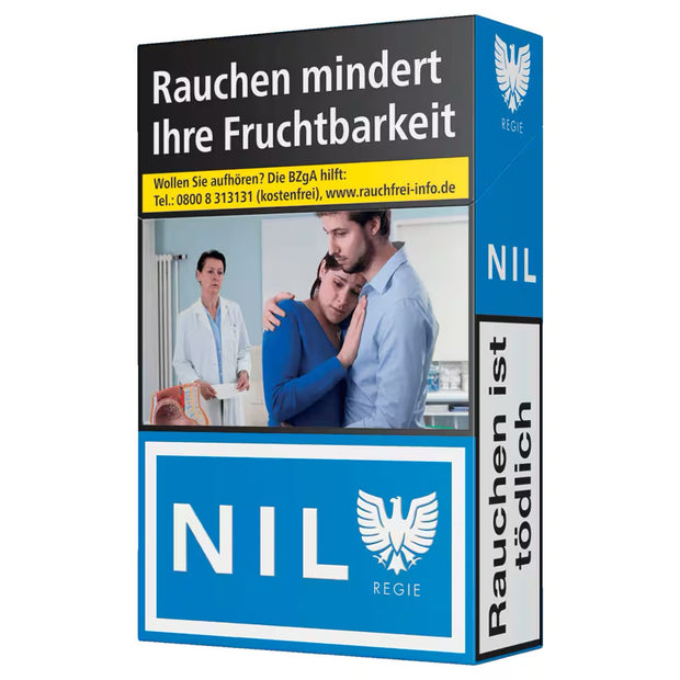 NIL Blau Filter Zigaretten Einzelpackung, starke Kultmarke mit Filter