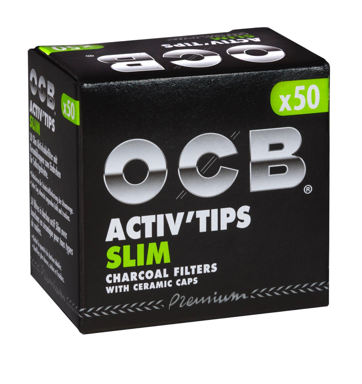 OCB Activ’Tips Slim 7mm Aktivkohlefilter 50er Packung, Filter für selbstgedrehte Zigaretten, online kaufen