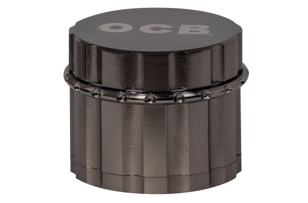 OCB Alu Grinder 50mm – Einzelner Aluminium-Grinder, schwarz, chrom oder anthrazit, Farbauswahl erfolgt zufällig