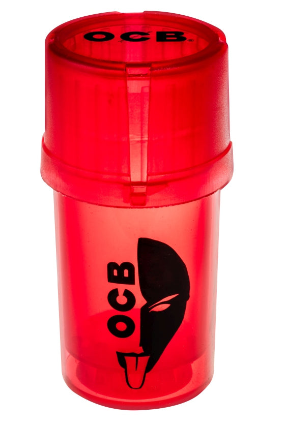 OCB Multifunctional Plastic Grinder 2in1, rot