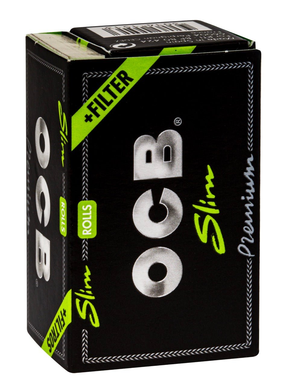 OCB Premium Black Rolls Slim 4m Rolle inklusive 40 Filter Tips, ultrafeines Drehpapier, vegan, flexibel zuschneidbar, online bestellen