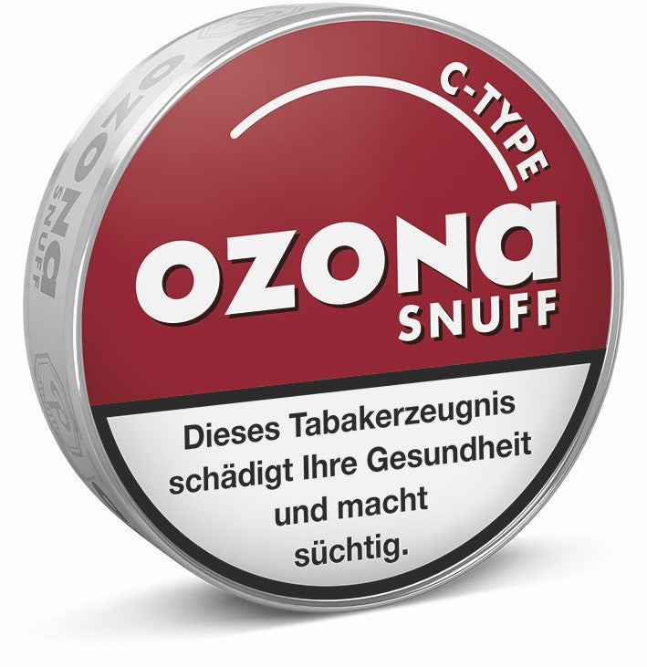 Ozona C-Type Schnupftabak – Kirsch-Menthol-Snuff in der 6g Drehdose. Fruchtig, frisch und ideal für unterwegs.