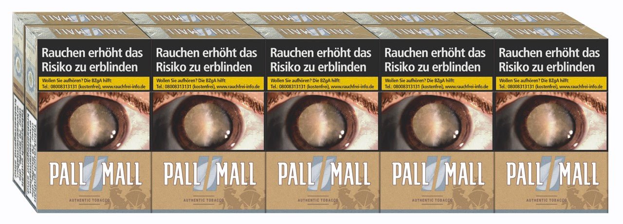 Pall Mall Authentic Silver Zigaretten Silber OP - Stange 10x20 Stück - Smokeyz24