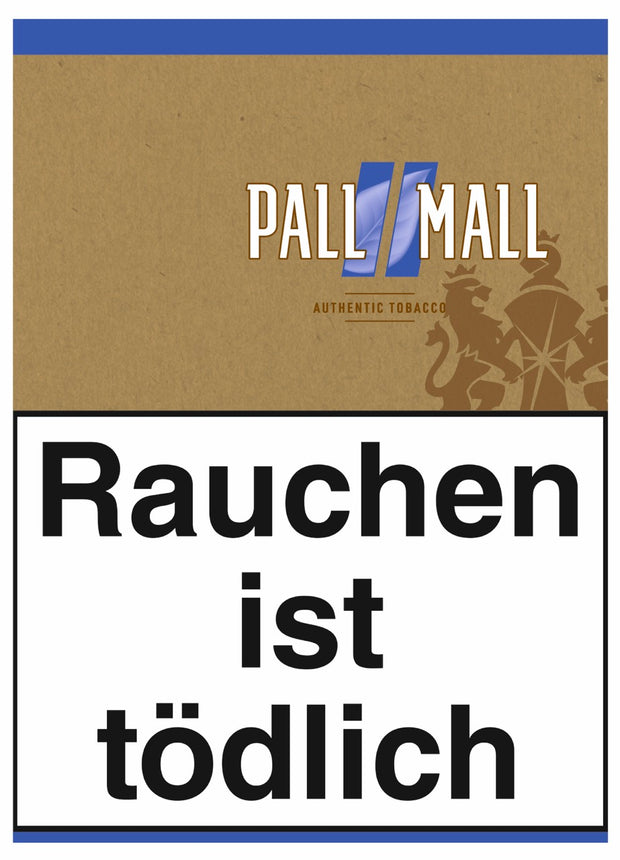 Pall Mall Authentic Blue Volumentabak 71 Dose front– reiner American Blend ohne Aromazusätze