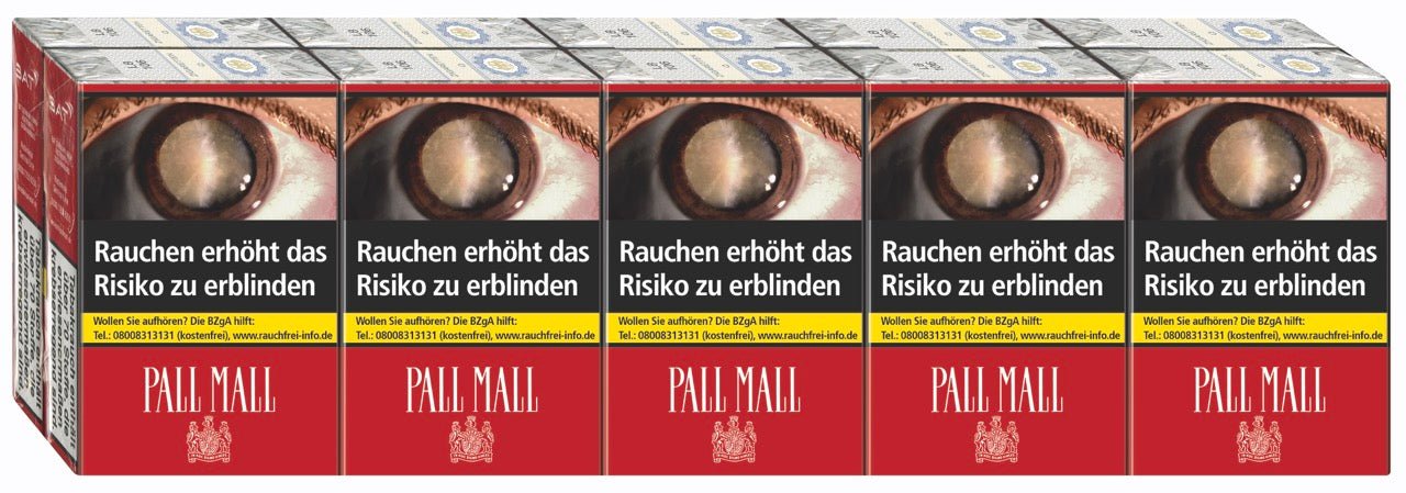 Pall Mall ohne Filter Red Zigaretten Rot - Stange 10x20 Stück - Smokeyz24