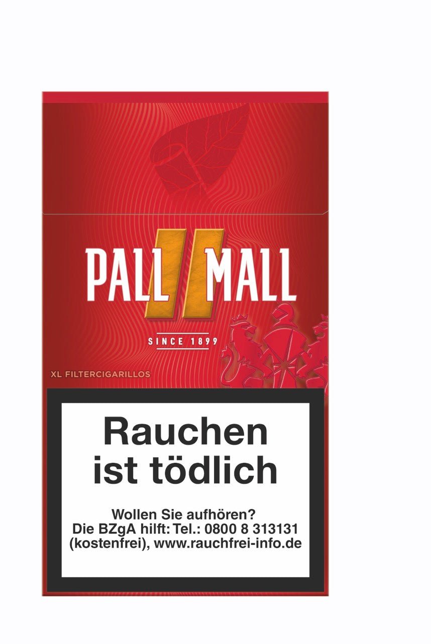 Pall Mall Red XL Filter Zigarillos rot - Stange 10x17 Stück - Smokeyz24