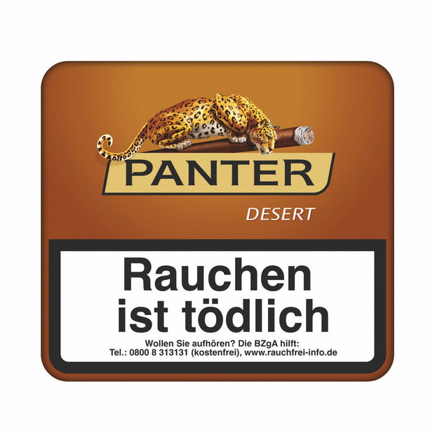 Panter Desert Cigarillos 20er Metalldose – aromatisierte Cigarillos mit Kaffee-Geschmack